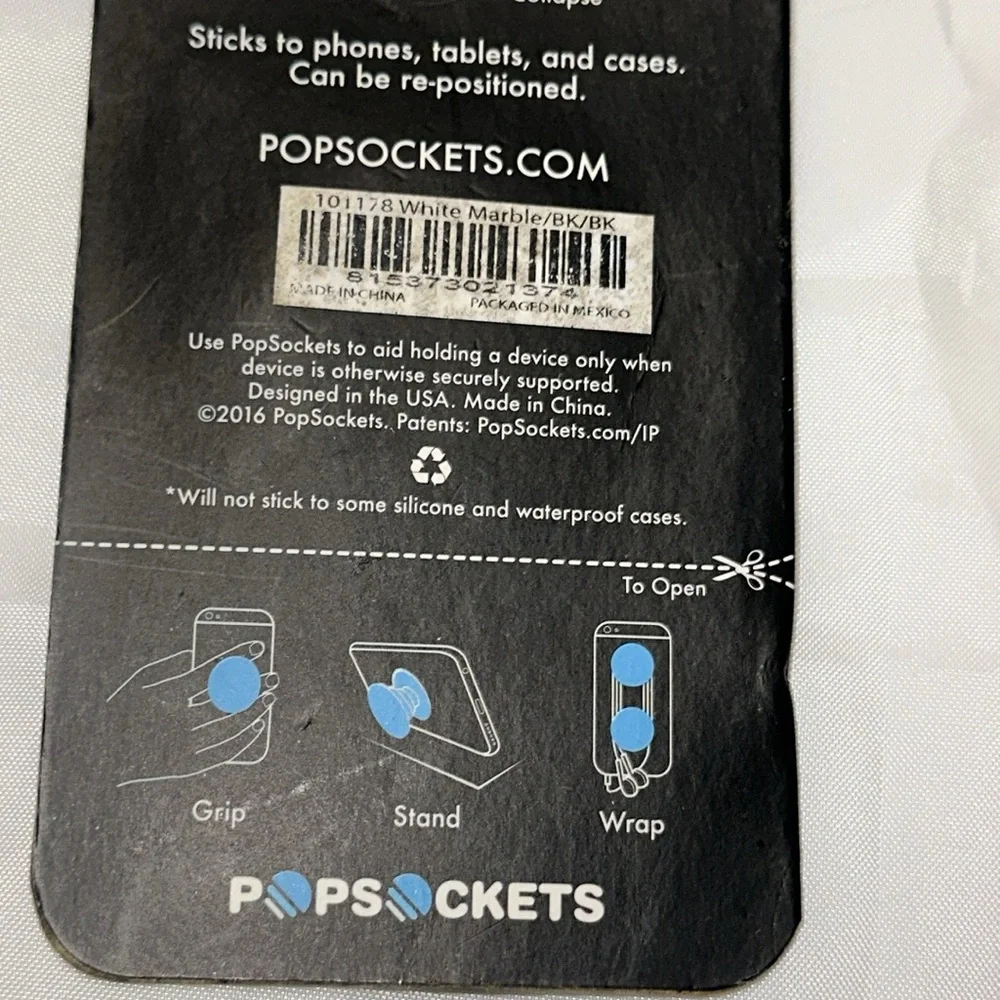 NWT Marble‎ Print POPSOCKET